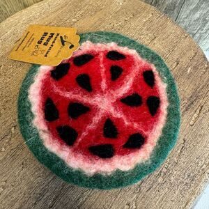 Felt Watermelon Coaster Mug Rug Home Decor Gift for Boho NEW FAST SHIP